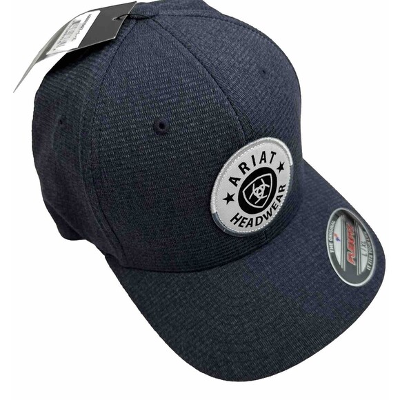 Ariat Men's Flex Fit‎ Stretch Shield Graphic Navy Cap Size L-XL NEW - Picture 6 of 11